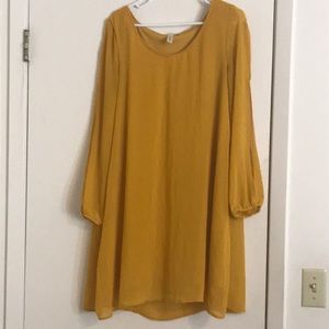 Mustard colored boutique dress